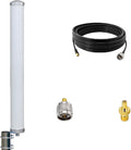High Gain Omni Directional Antenna Enhance Your Wireless Connection for 4G, 5G & WiFi - Verizon, AT&T, T-Mobile Supported - Waterproof IP67 with 32.8ft Cable SMA Male Connector