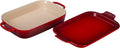 Le Creuset Stoneware Rectangular Dish with Platter Lid, 14 3/4' X 9', Cerise