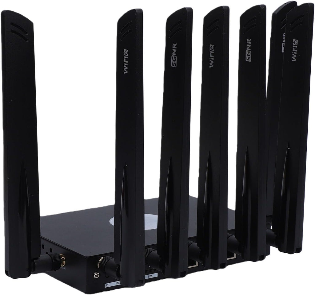 5G WiFi 6 Router, Dual Band Mesh 5G Cellular Router with Chip and 7 High Gain Antennas, for 4K Streaming and LagFree Connectivity (US Plug)
