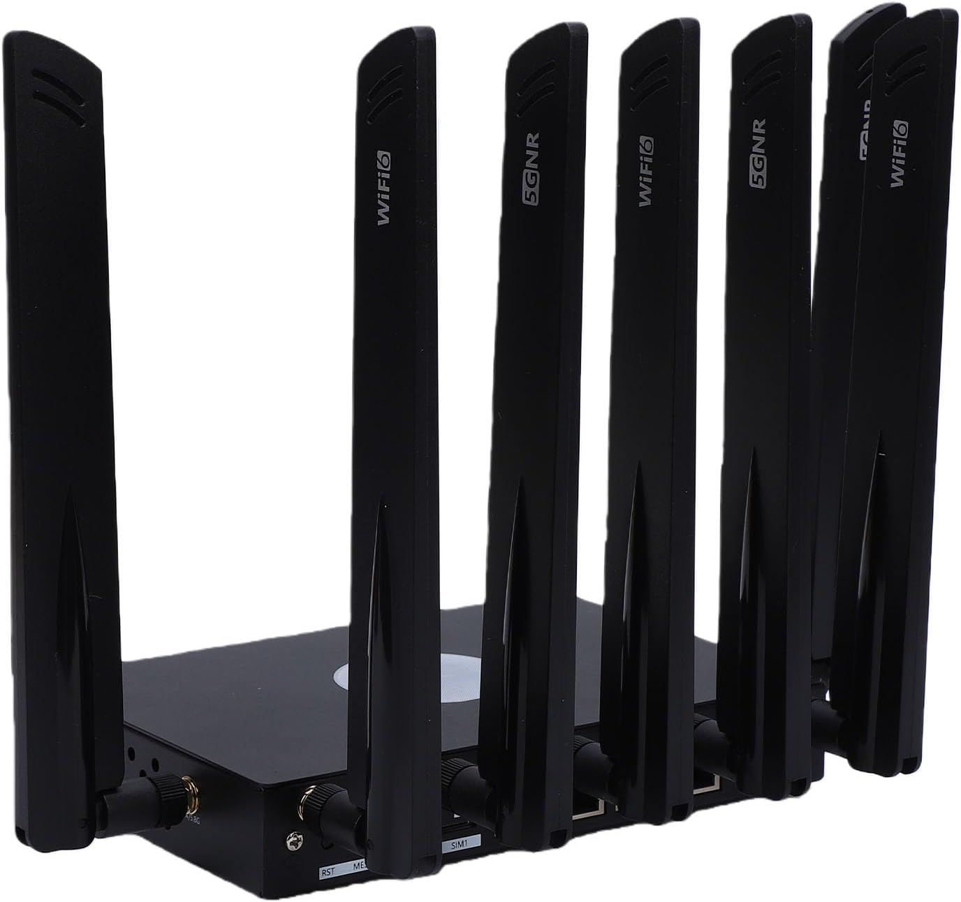 Yunseity WiFi 6 5G Router Dual SIM Cellular Gigabit Ethernet Router with Gigabit WAN LAN Ports for 4K Streaming and 100+ Devices Connectivity (US Plug)