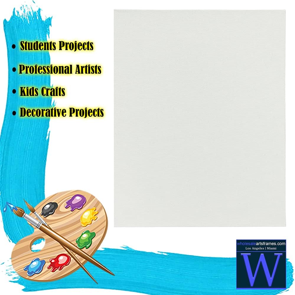 24x36 White Canvas Boards for Painting Bulk 12 Pack.Paint Canvases for Painting Art.Artist Blank Canvases for Painting 24x36 Canvas Panels.Quality Acid Free Primed Canvas Boards for Acrylic,Oil etc