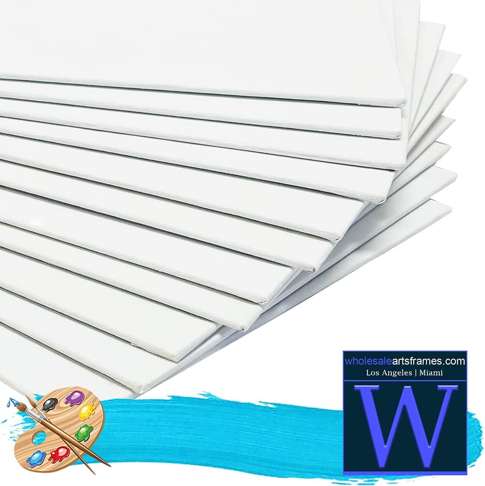 24x36 White Canvas Boards for Painting Bulk 50 Pack.Paint Canvases for Painting Art.Artist Blank Canvases for Painting 24x36 Canvas Panels.Quality Acid Free Primed Canvas Boards for Acrylic,Oil etc