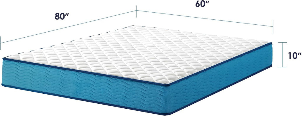 Best Price Mattress 10 Inch Hybrid Mattress, Tight Top, Supportive Foam, Pocketed Coils, Certified Safe Foams & Fabric, Mattress in a Box, Twin