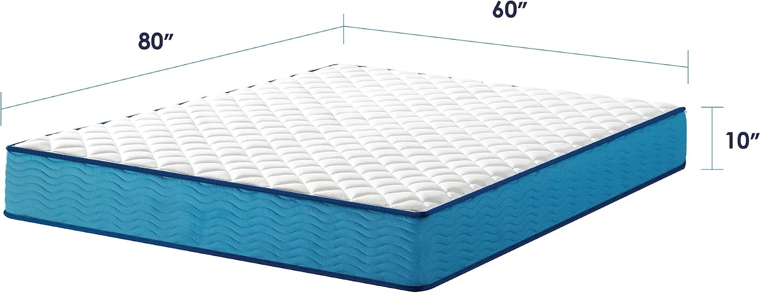 Best Price Mattress 10 Inch Hybrid Mattress, Tight Top, Supportive Foam, Pocketed Coils, Certified Safe Foams & Fabric, Mattress in a Box, King