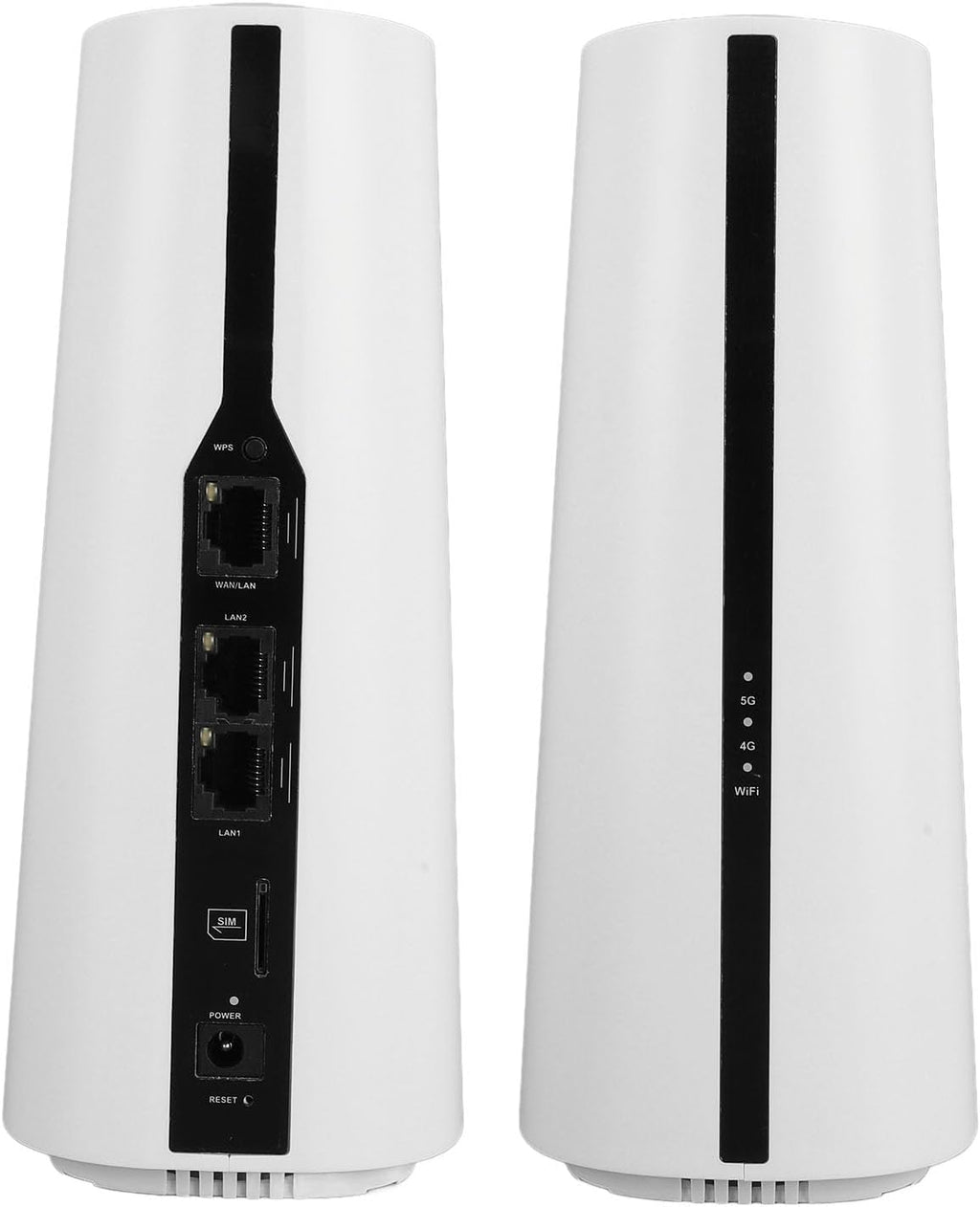 Zunate 5G SIM Card Router CPE with 2.4G 5.8G Dual Band, 5G Modem Routers 1800Mbps for Wire Less Internet, 5G Router with Sim Card Slot, 64 Users Support, 5G NR NSA SA Router (US Plug)