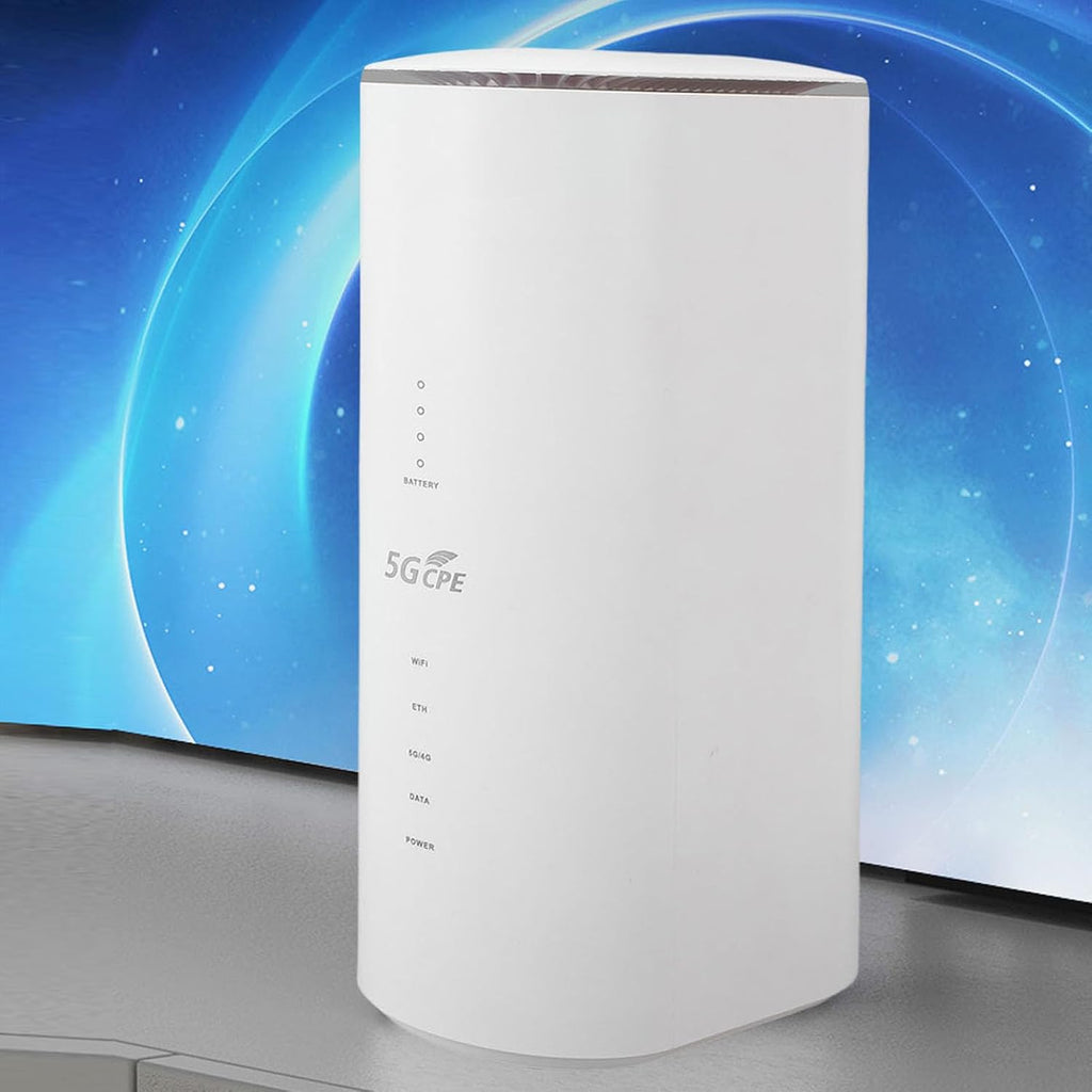 Fabater 5G CPE Router, WiFi 6 Dual Band 1201 Mbps 5 GHz & 574 Mbps 2.4 GHz, 4x4 MIMO 5G Antenna with SIM Card Slot for 32 Devices, for Home Office Indoor Wireless Internet (US)