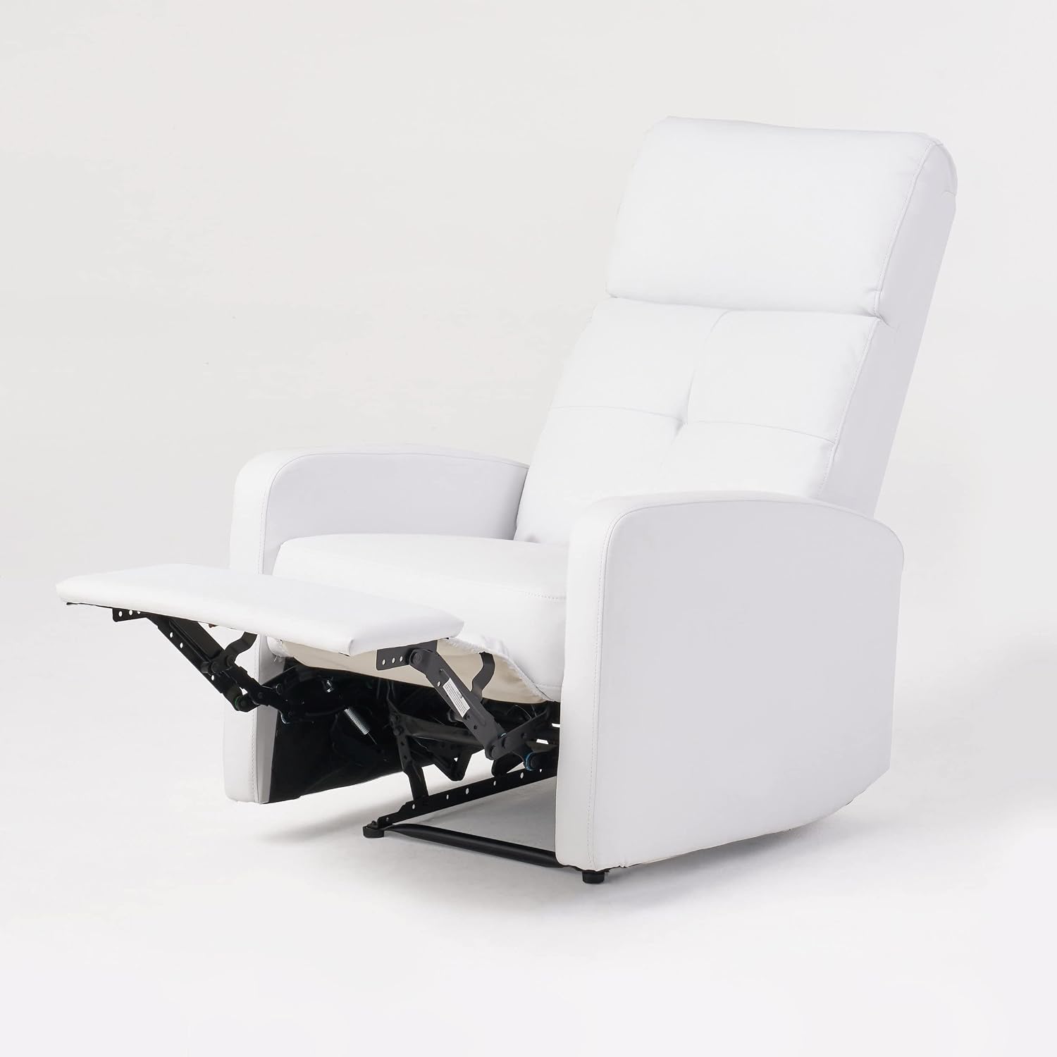 Christopher Knight Home Samedi PU Recliner, White 26.25D x 37.25W x 40H in