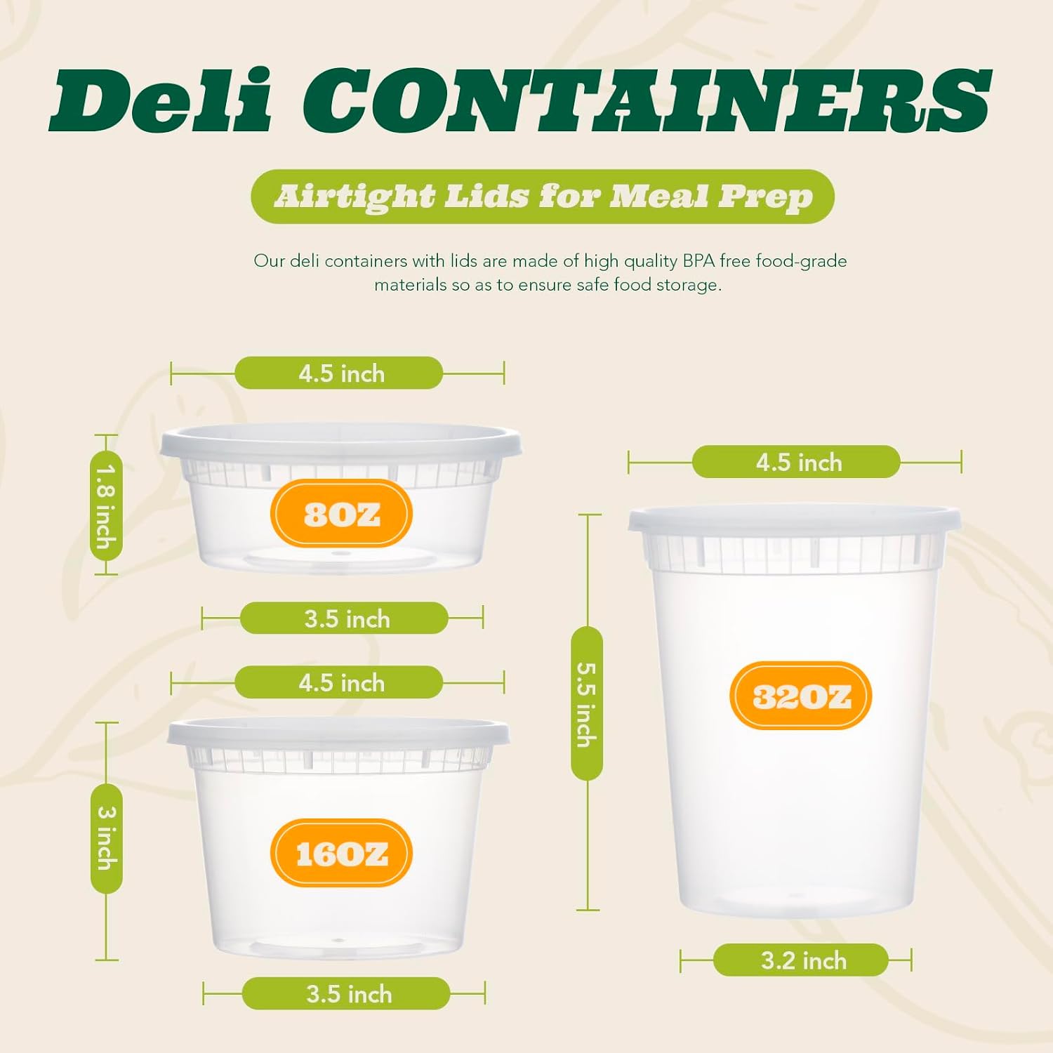Glotoch Express 8oz Soup Containers with Lids, BPA-Free Plastic Deli Cups for Food Storage, Stackable and Leakproof, Microwave/Freezer/Dishwasher Safe, 240 Pack