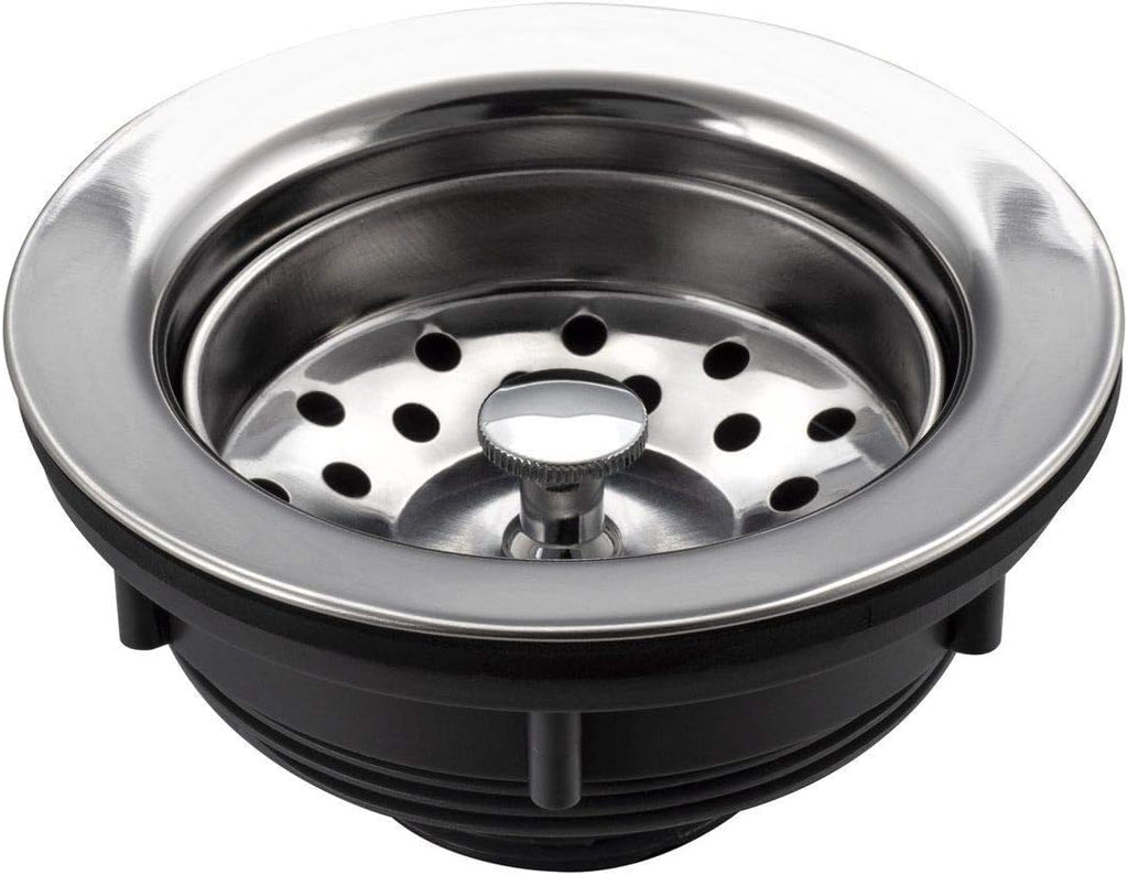 RecPro RV Double Bowl Kitchen Sink | 27' x 16 x 7' | Stainless Steel (With Strainers)