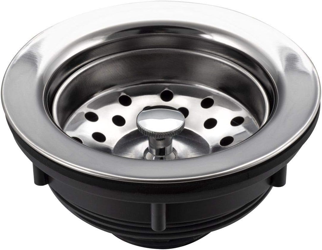 RecPro RV Double Bowl Kitchen Sink | 27' x 16 x 7' | Stainless Steel (With Strainers)