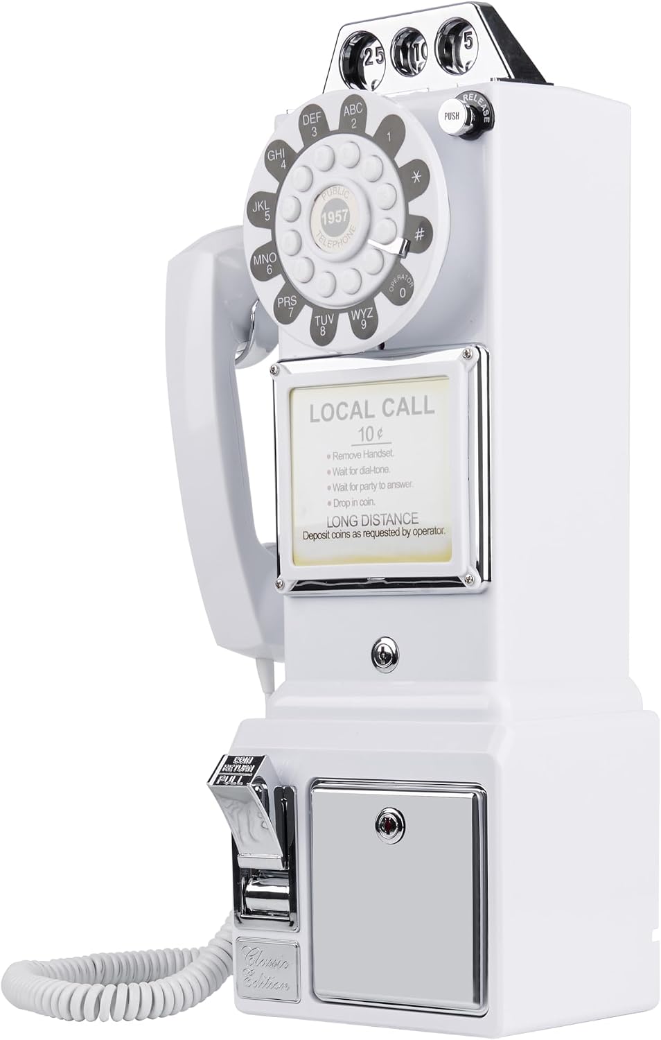 Audio Guest Book Wedding Phone, Audio Phone guestbook, Unique Phone Voice Recorder, Audio guestbook Like Leaving A Voicemail Message, Preserve Your Special Occasions (Antique, White)