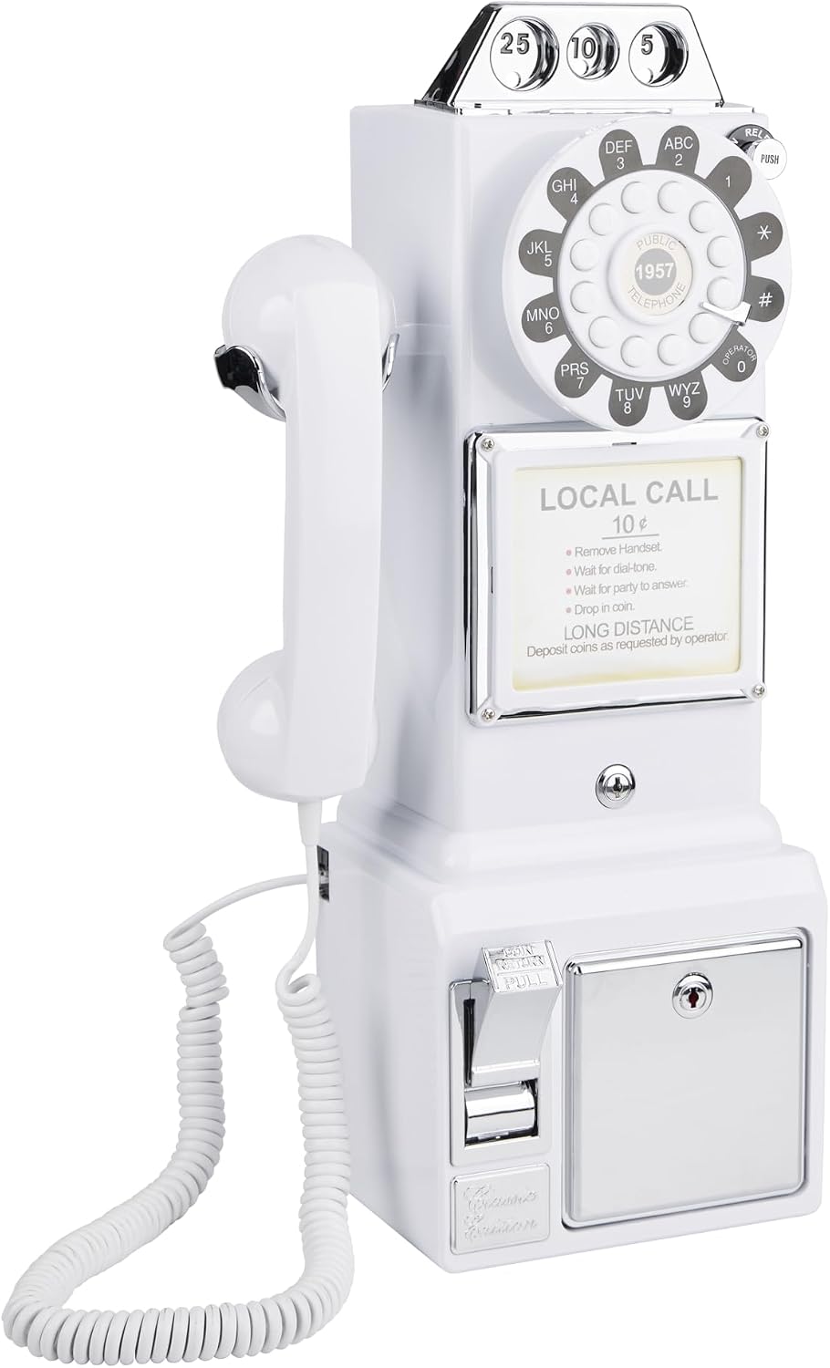 Audio Guest Book Wedding Phone, Audio Phone guestbook, Unique Phone Voice Recorder, Audio guestbook Like Leaving A Voicemail Message, Preserve Your Special Occasions (Antique, White)