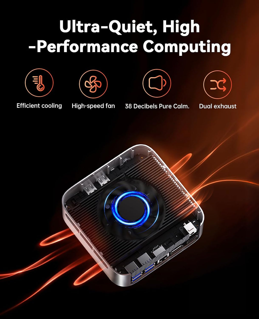 ACEMAGIC Mini PC AMD Ryzen 7 6800H 16GB DDR5 512GB PCle SSD Mini Computers (8C/16T, up to 4.7GHz), 11 Pro Radeon 680M 4K Triple Display Desktop Computers 3.2Type-C/LAN 2.5G/BT5.2/WiFi 6