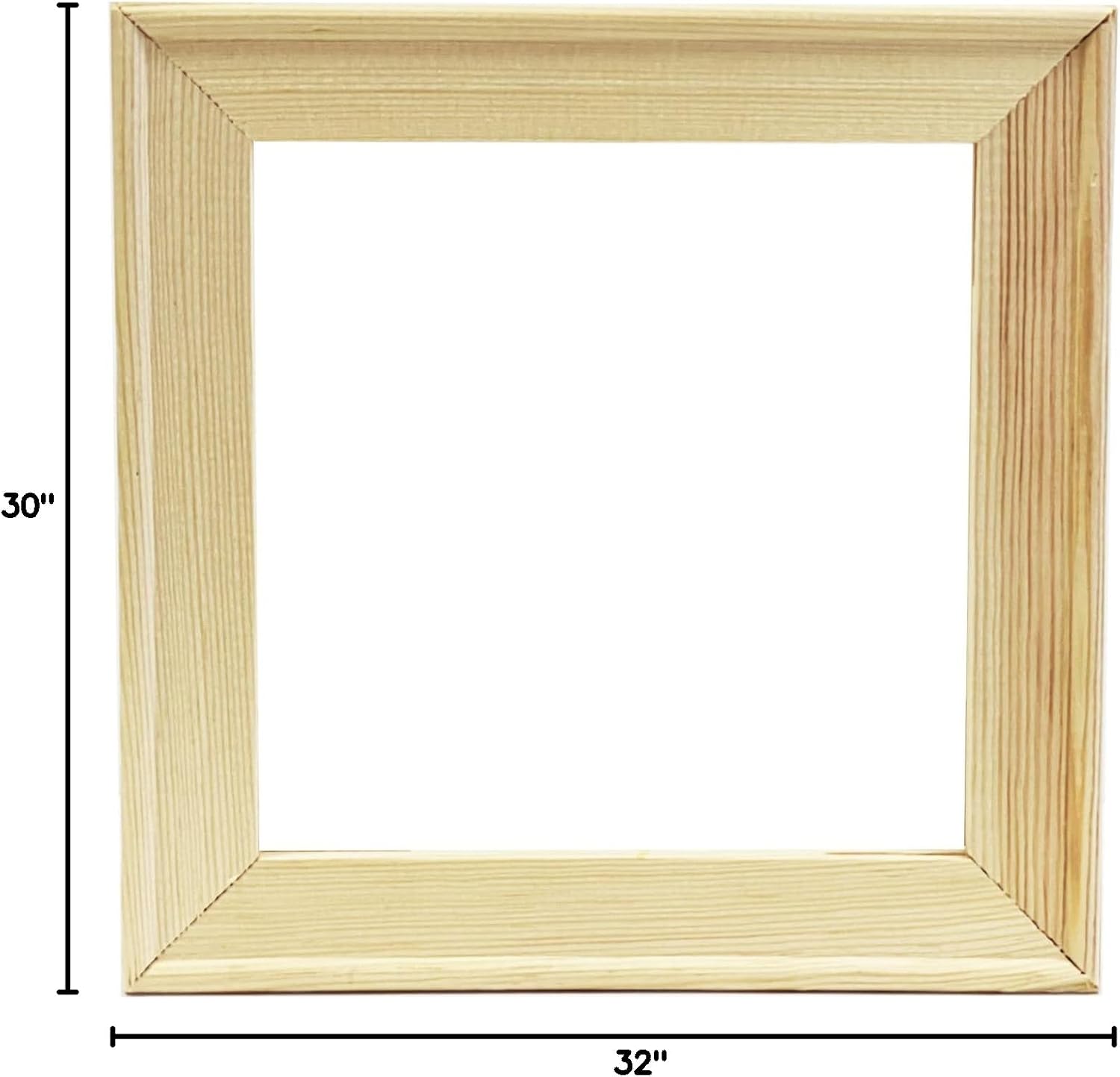 32' 50 PK Bulk Discount 0.75' Canvas Stretcher Bars Wood Frame for Stretching, Oil Paintings, Needlework - Extra Large Custom Size 6-84'