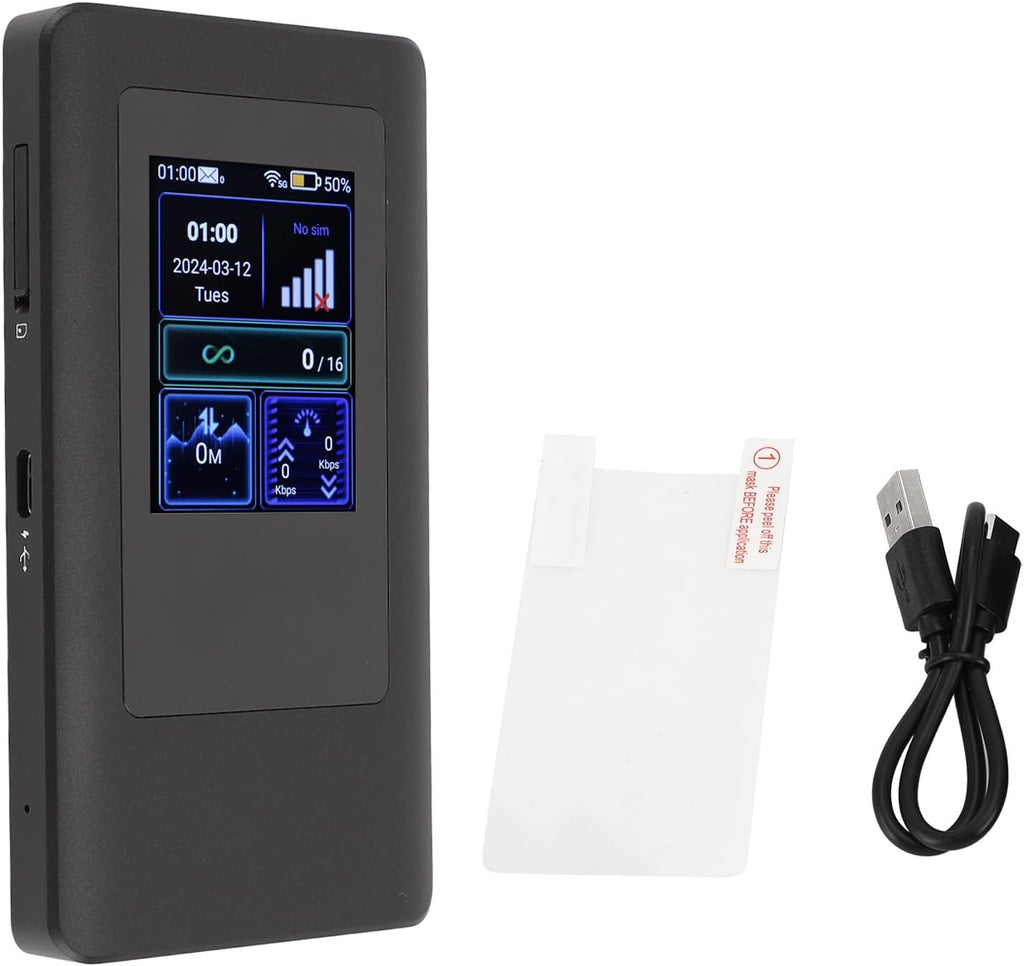 5G Mobile Hotspot, Portable WiFi Device with Dual Band 2.4/5.8GHz and 4400mAh Battery – High Speed Wireless Internet, Supports 16 Devices for Travel, Business, Home