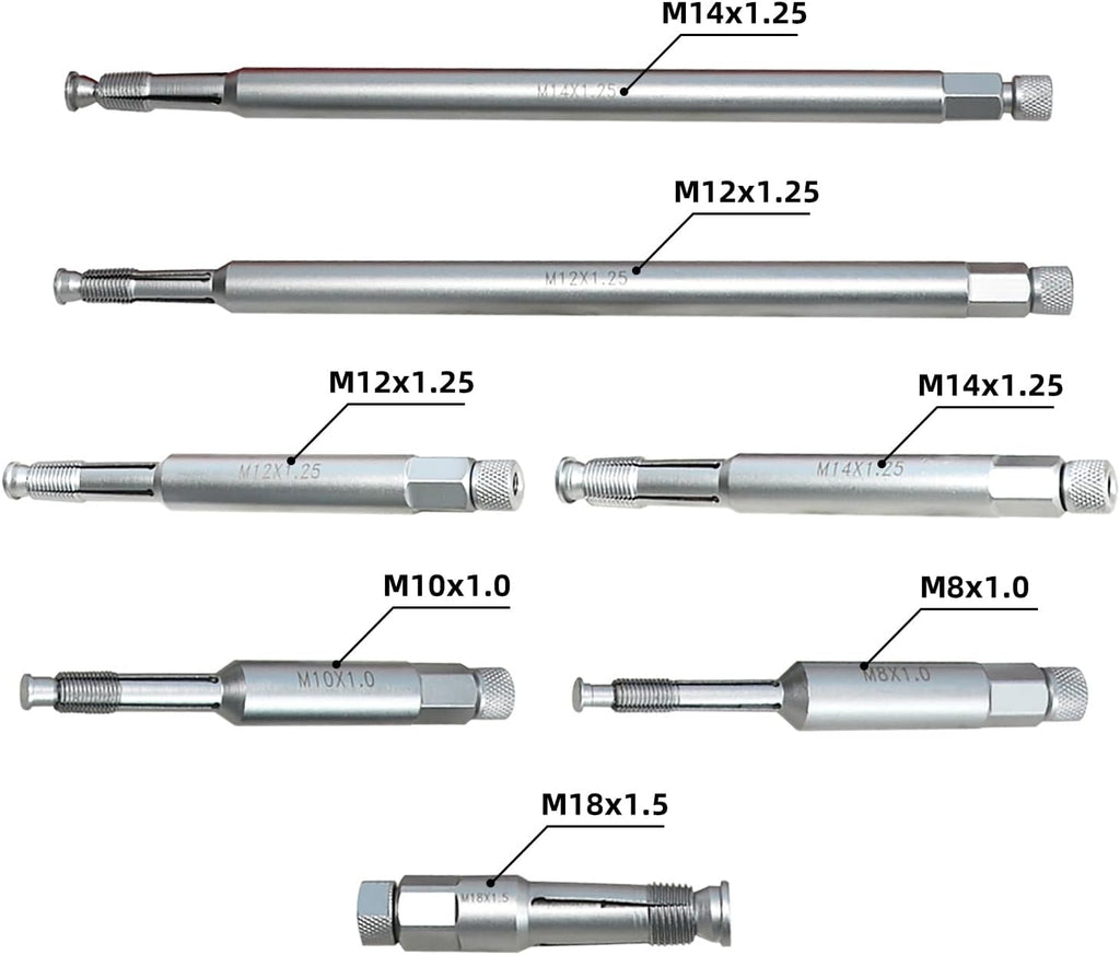 DPTOOL Back Tap Spark Plug Thread Repair Tool 14mm 12mm 18mm 10mm 8mm M8 M10 M12 M14 M18 Thread Chase Tap Kit