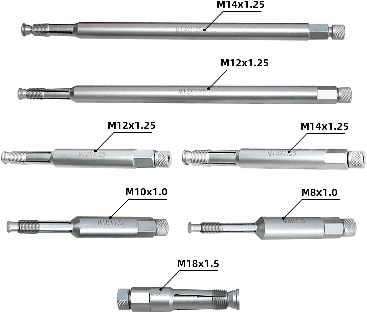 DPTOOL Back Tap Spark Plug Thread Repair Tool 14mm 12mm 18mm 10mm 8mm M8 M10 M12 M14 M18 Thread Chase Tap Kit