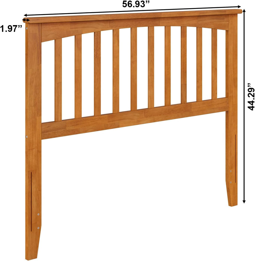 AFI, Mission Full Solid Wood Headboard, Light Toffee