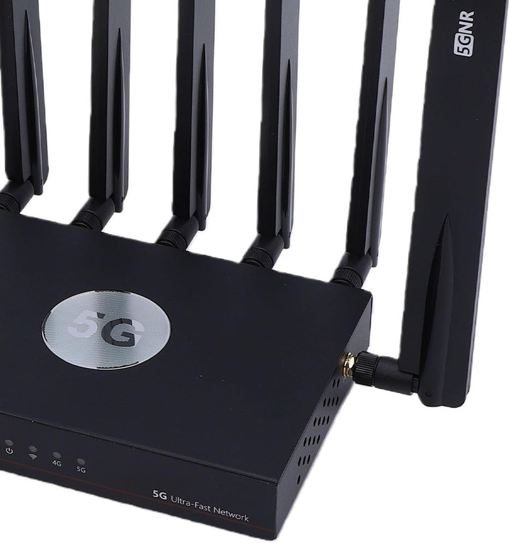 5G WiFi 6 Router, Dual Band Mesh 5G Cellular Router with Chip and 7 High Gain Antennas, for 4K Streaming and LagFree Connectivity (US Plug)