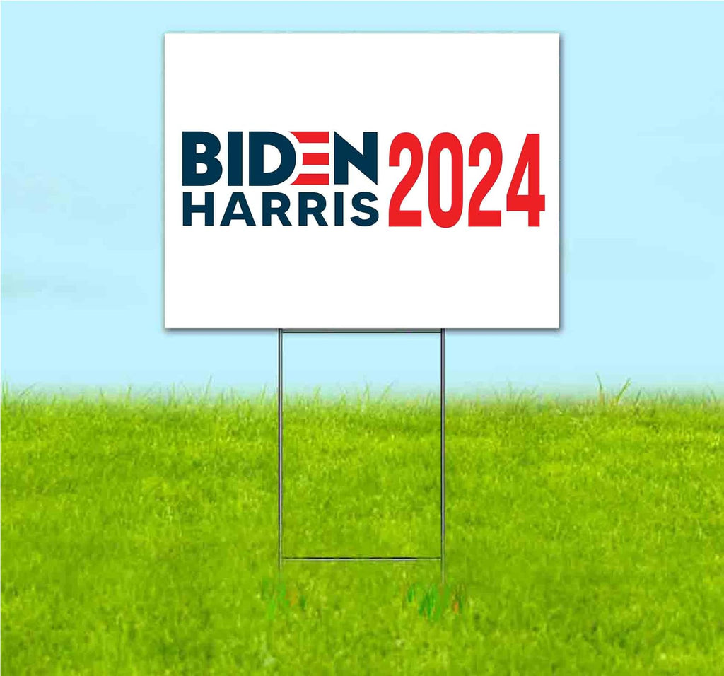 Biden Harris 2024 (18' x 24') Yard Sign, Quantity Discounts, Multi-Packs, Includes Metal Step Stake, Bandit, New, Advertising, USA | Election, Political, Democrat, Vote