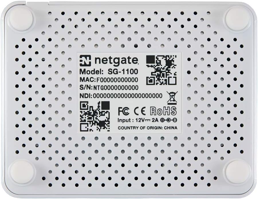 Netgate 1100 pfSense+ Security Gateway | VPN, Router, Firewall | Lifetime TAC Lite Support | 3X 1 GbE Ports | Protect Your Network with This Fully Featured, Professional Network Security Appliance.