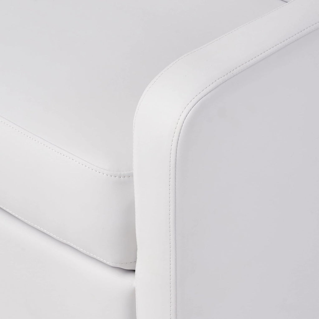Christopher Knight Home Samedi PU Recliner, White 26.25D x 37.25W x 40H in