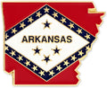 PinMart State Shape Flag Lapel Pin