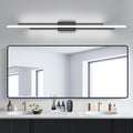 VitaLink 55' Long Black Vanity Light Bathroom Wall Light Fixtures Long Vanity Lights Over Mirror Lighting Lamps Dimmable Bathroom Wall Mount Lighting Over Vanity Mirror