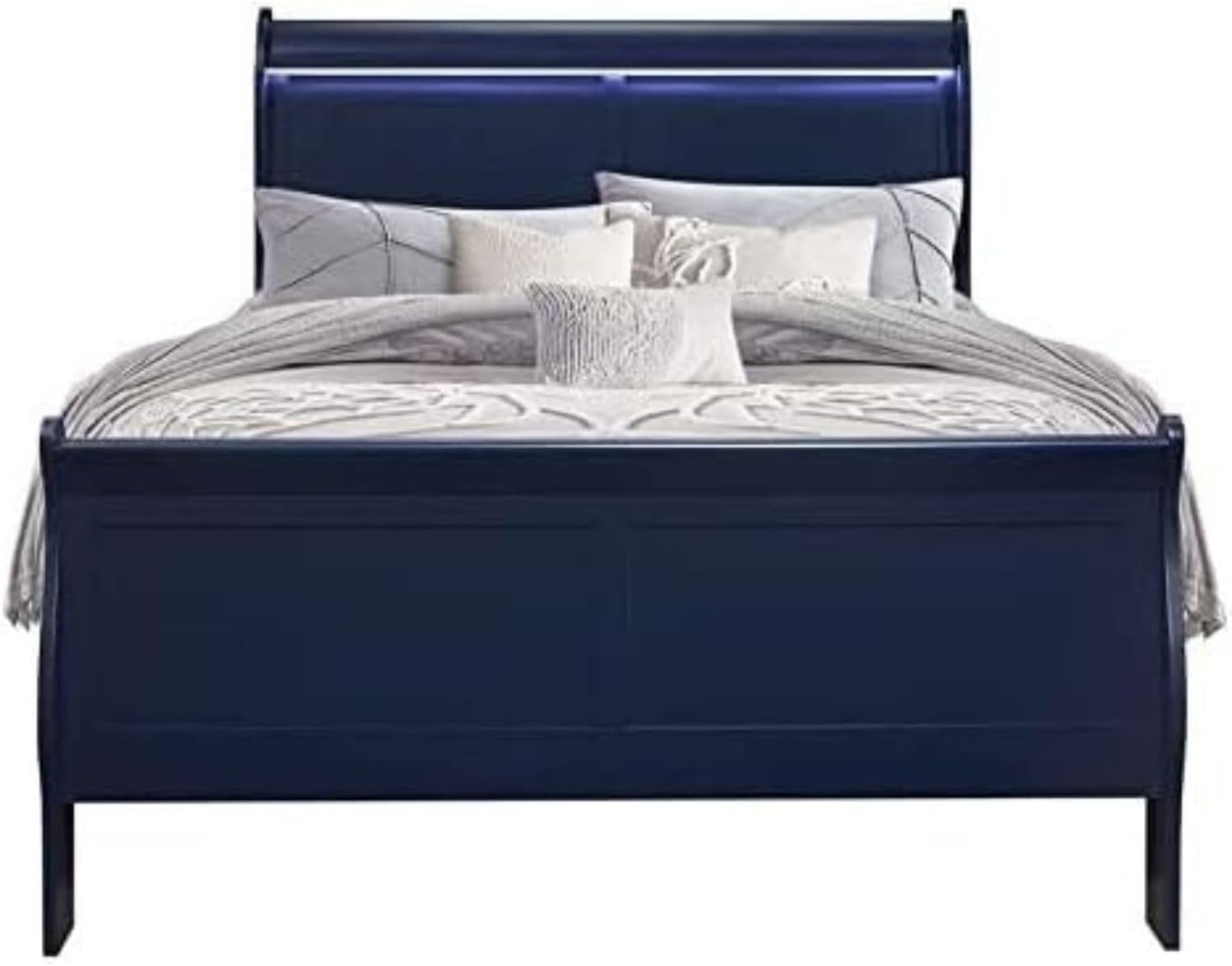 Global Furniture USA Charlie Blue Full Bed