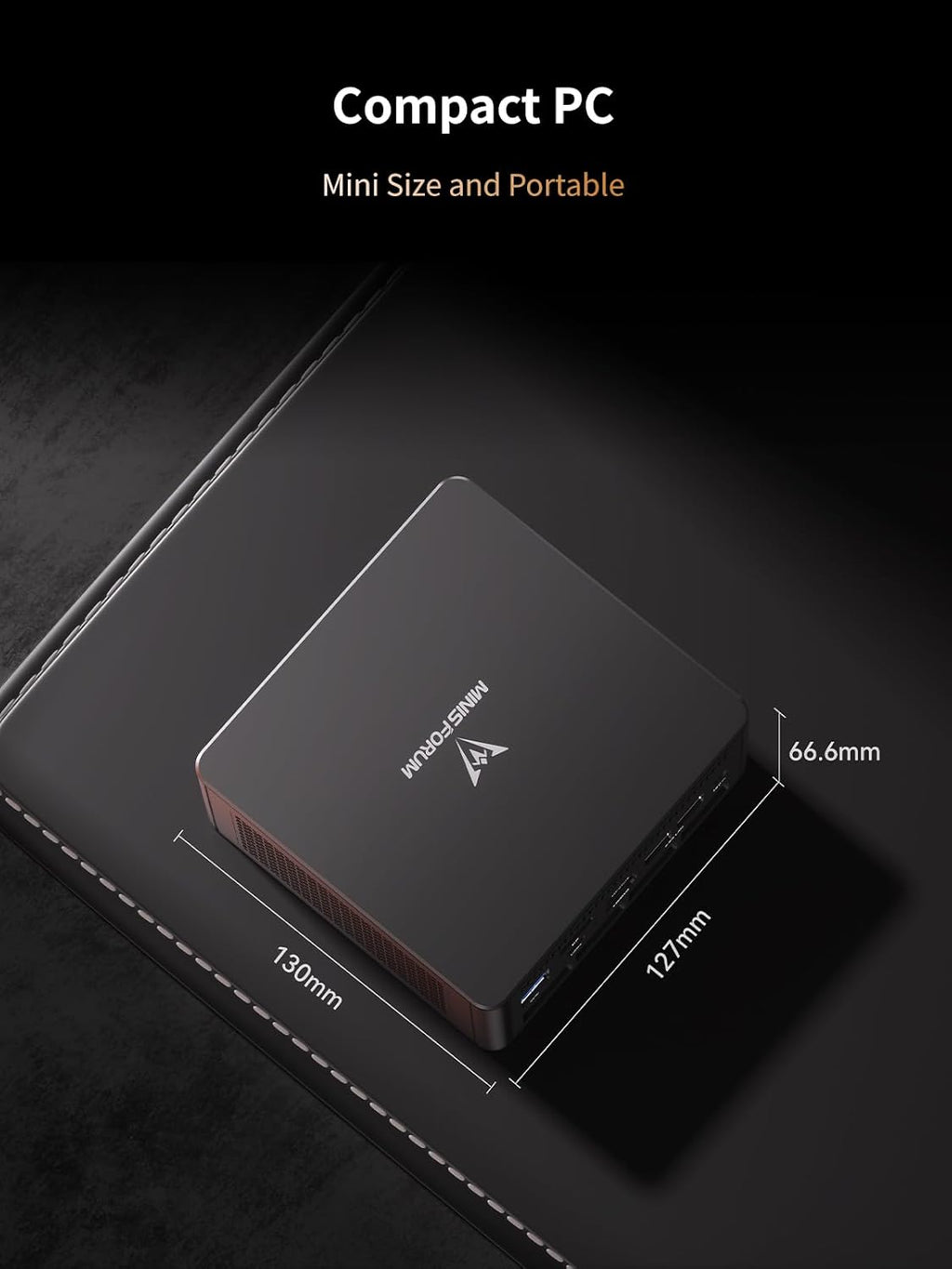 MINISFORUM UM890 Pro Mini PC AMD Ryzen 9 8945HS(8C/16T, up to 5.2GHz) 32GB DDR5 2TB PCIe4.0 SSD, 2xUSB4(PD 8K)|1xHDMI|1xDP Four Outputs, 2x RJ45, BT5.2 4xUSB3.2 AMD Radeon 780M Graphics Micro Computer