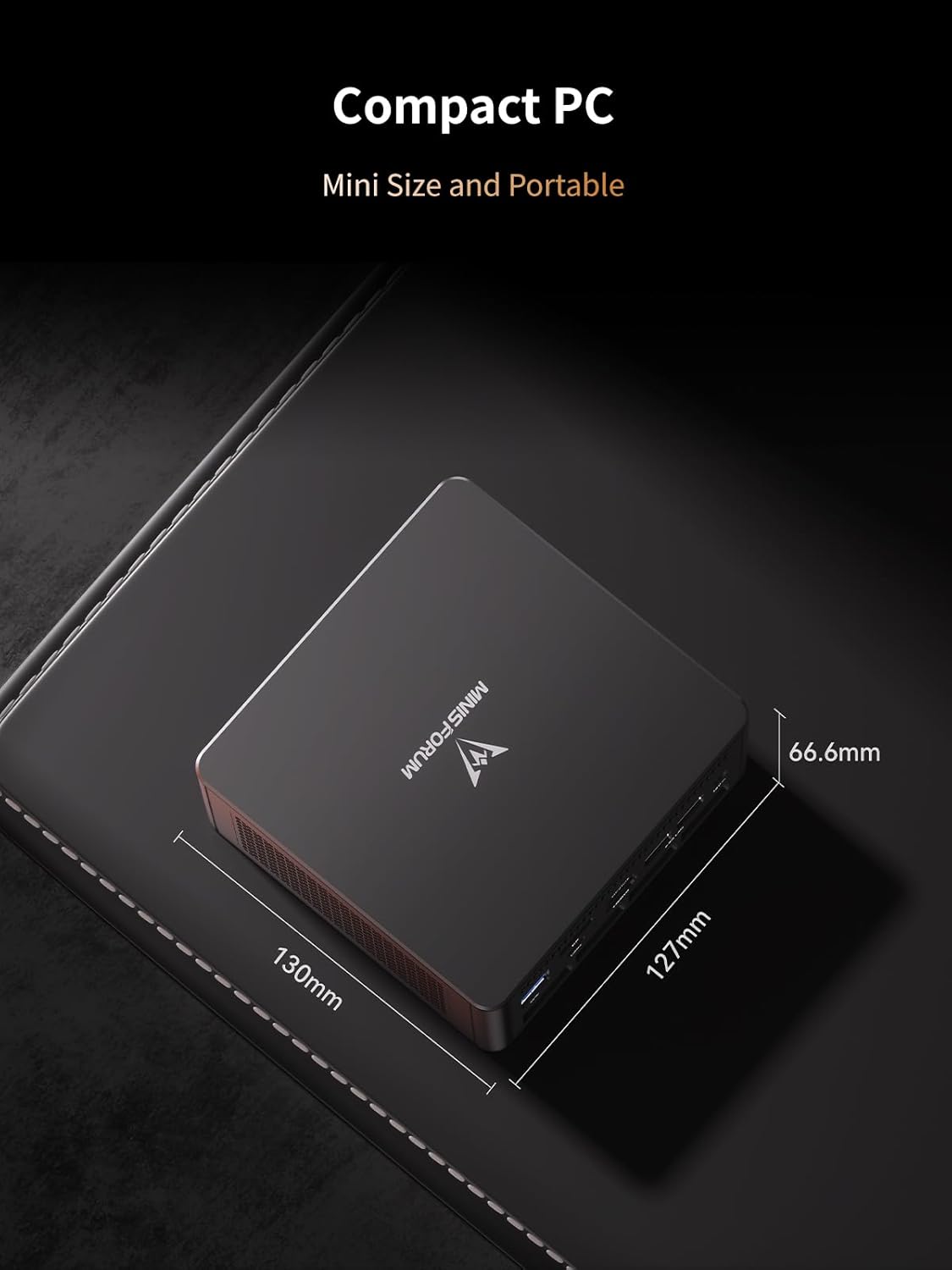 MINISFORUM UM890 Pro Mini PC AMD Ryzen 9 8945HS(8C/16T, up to 5.2GHz) 32GB DDR5 2TB PCIe4.0 SSD, 2xUSB4(PD 8K)|1xHDMI|1xDP Four Outputs, 2x RJ45, BT5.2 4xUSB3.2 AMD Radeon 780M Graphics Micro Computer