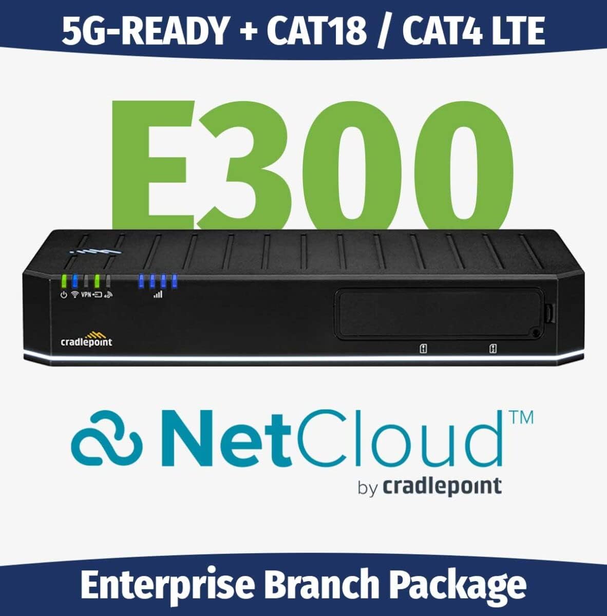E300 Router with WiFi (5G & 4G LTE Modem) with1-yr NetCloud Enterprise Branch Essentials Plan
