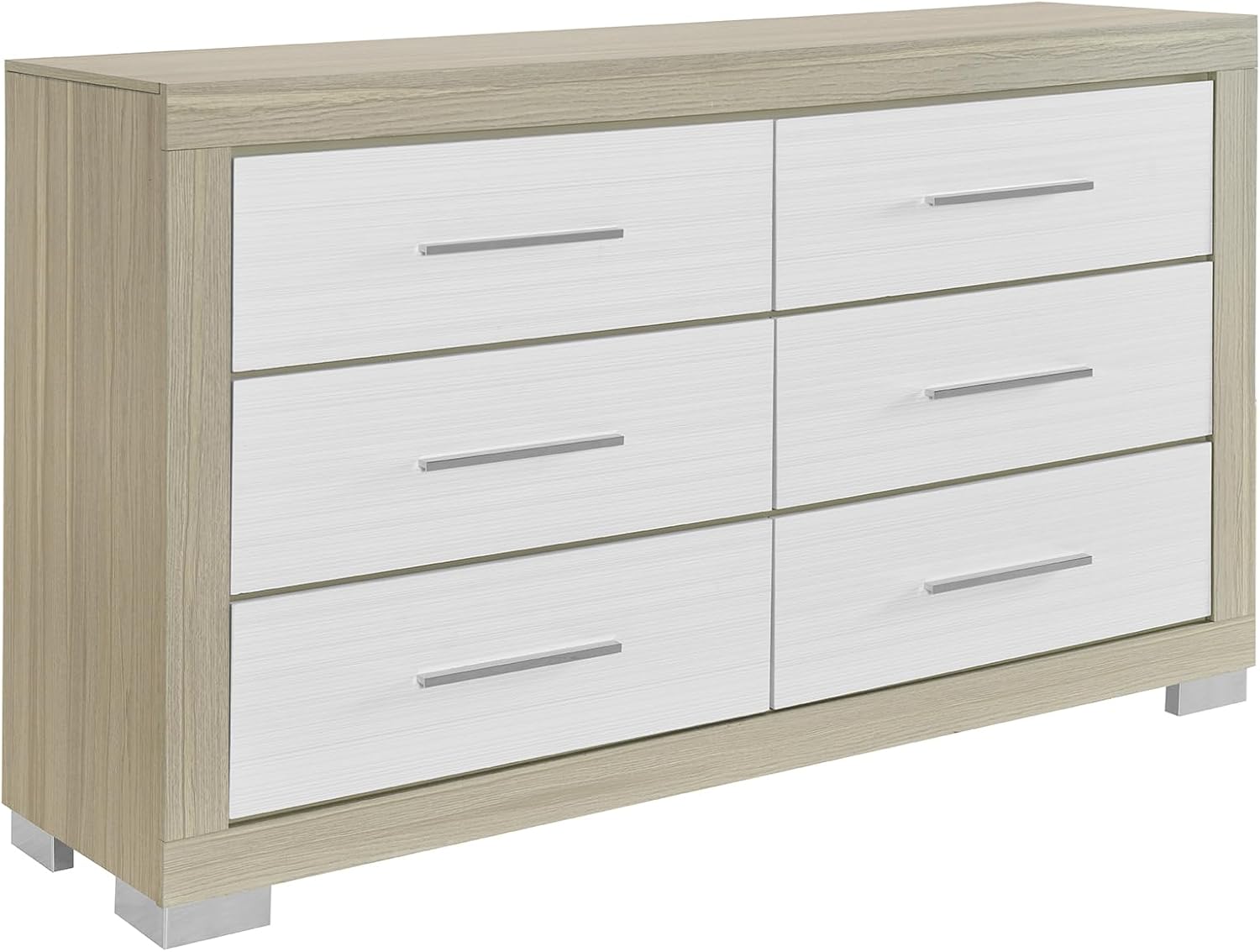5PC Natural White Full Bedroom Set CV33