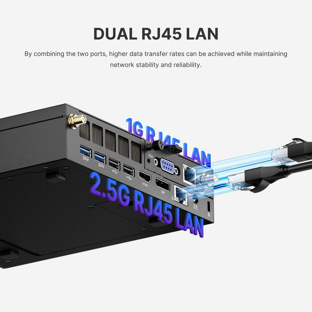 A2 Mini PC Workstation PC with VGA Port, Core i9 13900HK(Up to 5.4GHz), 32GB DDR5 1TB NVMe SSD, 8 USB A Ports/HDMI/DP(4K@144Hz)/USB C, WiFi 6, BT5.2, Home Business Mini Computers