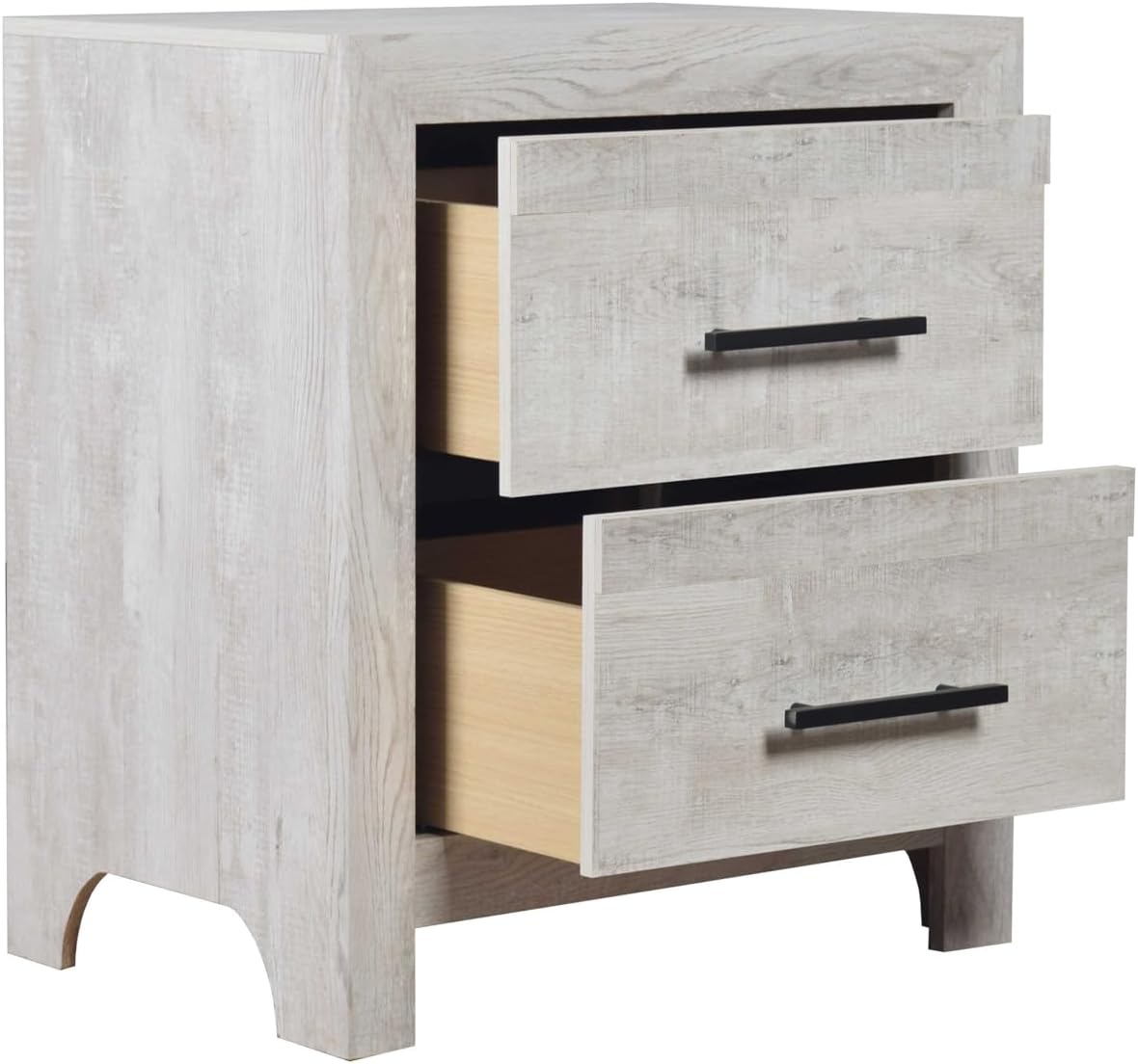 Full 4PC Storage Bedroom Set Made with Wood in Natural