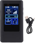 4G 5G Portable WiFi Hotspot, 2.4GHz 5GHz Dual Band WiFi Router with Display Screen & Card Slot, 1200mbps Wireless Travel Router Support for MTK Chip, 16 Connected Devices