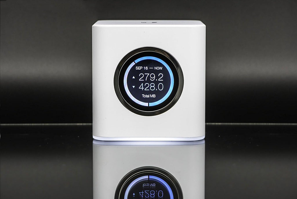 Ubiquiti Labs AmpliFi HD WiFi Router, Home Wireless Internet Coverage, HD WiFi Router with Touchscreen Display, 4 Gigabit Ethernet, 1 WAN Port, Ethernet Cable, Expandable Mesh System (Renewed)