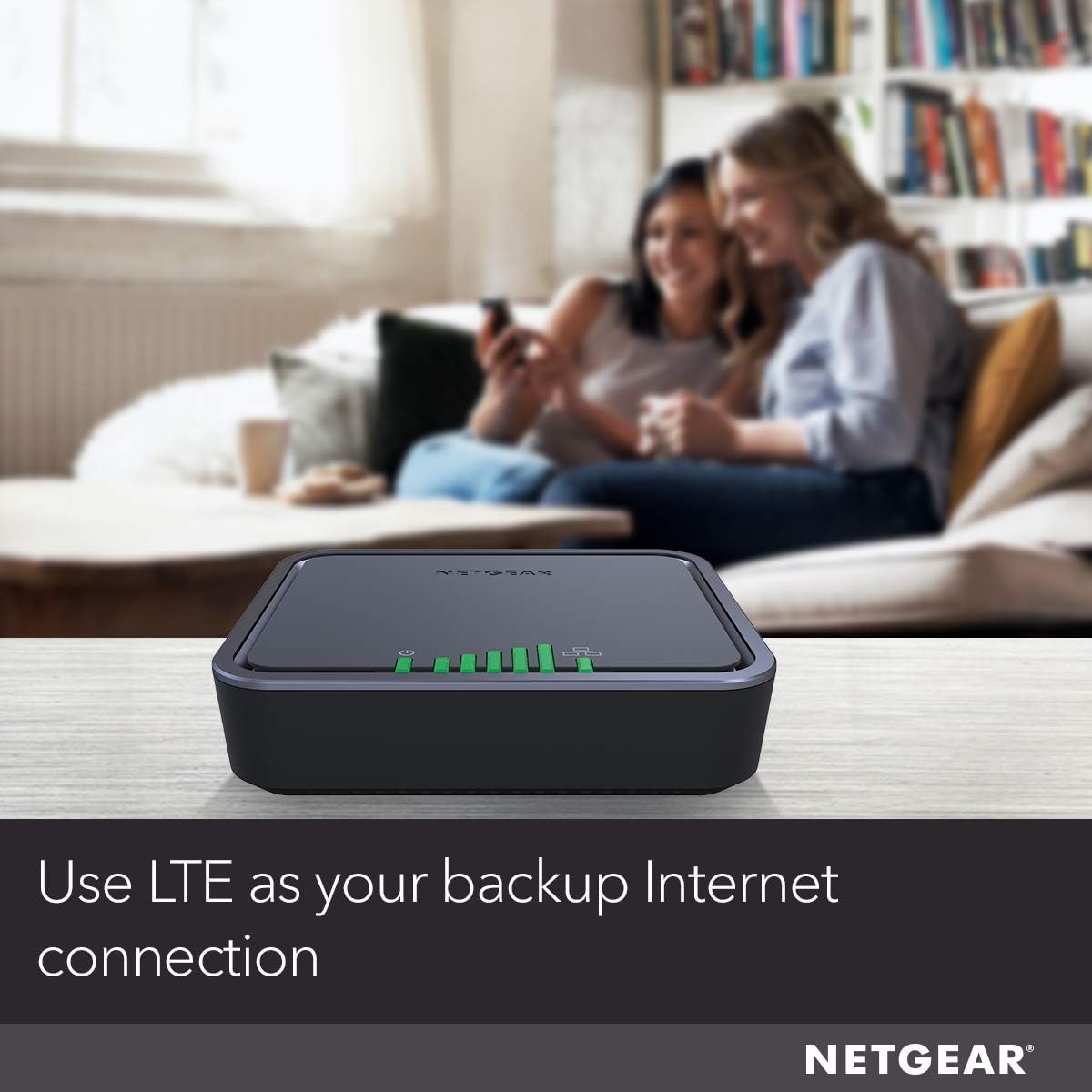 NETGEAR 4G LTE Modem with Two Gigabit Ethernet Ports – Instant Broadband Connection | Works with AT&T and Alternate Carriers (LB2120)