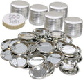 Badge A Minit 2 1/4' Pin Back Buttons 500 Pack 3011C - ONLY for BAM Machines - Generic Compatible with Badge A Mint 2.25' (57 mm Also 2 3/8))