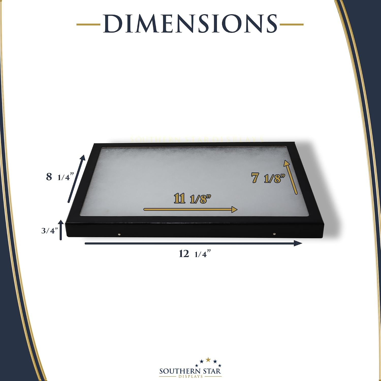 24 Pack of 12 x 8 x 0.75 Riker Display Cases for Collectables, Arrowheads, Medals & More