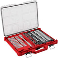 Suitable For Milwaukee 1/2'' Drive Ratchet/Socket Set w/Packout Organizer - 47 PC, Model# 48-22-9487, Silvery