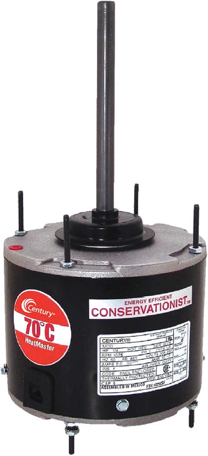 A.O. Smith FE1058SF 1/2 HP, 825 RPM RPM, 825 volts Volts, 2.5 Amps, 48 Frame, Ball Bearing Condenser Motor
