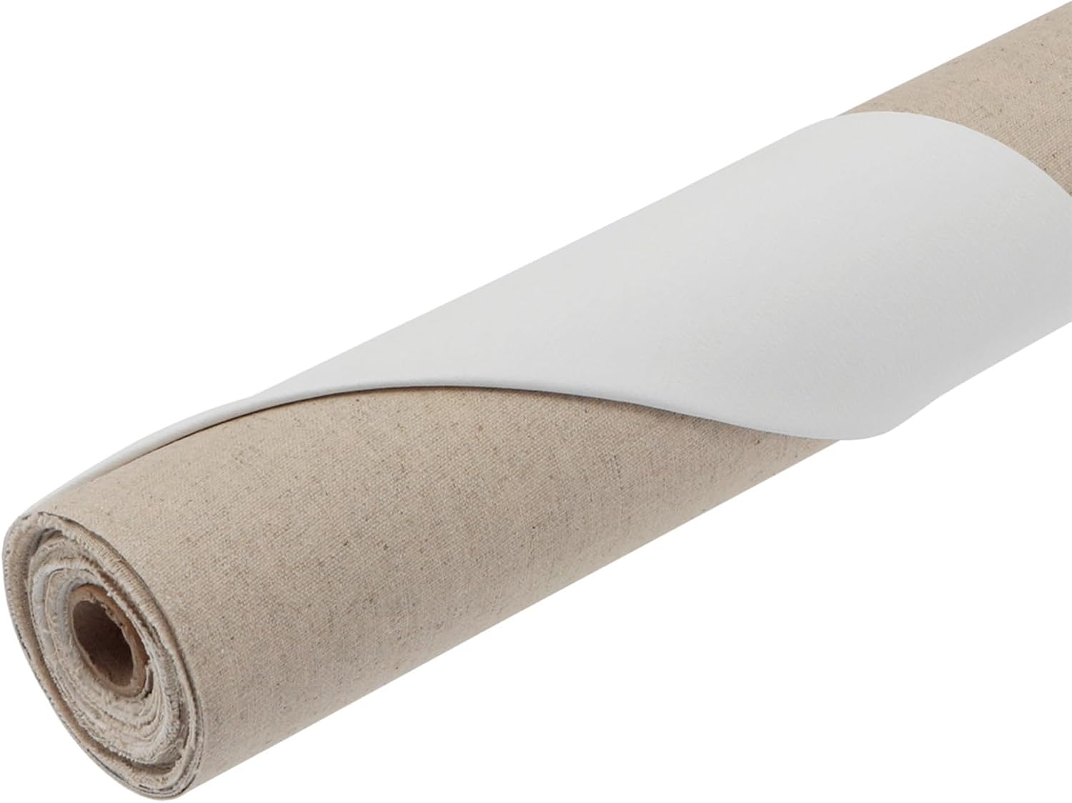 Centurion 11 oz. Acrylic Primed 100% Linen Canvas Roll, 84' x 6 Yards Double Primed Medium Weight with Even Surface Texture - Archival Ready to Stretch Linen Canvas Material for All Wet Media