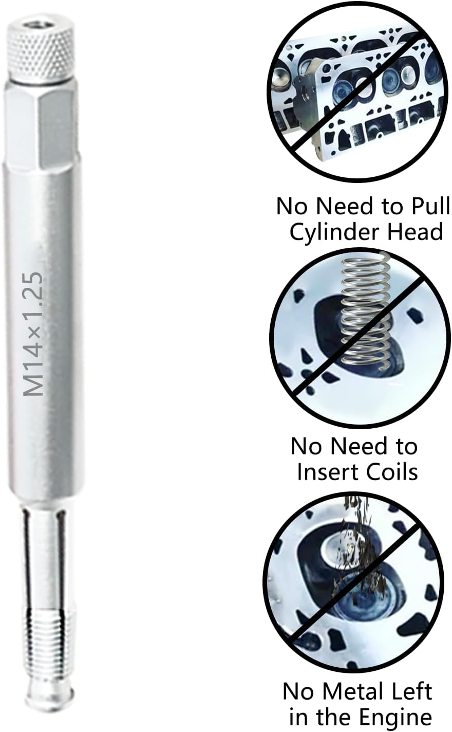 DPTOOL Back Tap Spark Plug Thread Repair Tool 14mm 12mm 18mm 10mm 8mm M8 M10 M12 M14 M18 Thread Chase Tap Kit