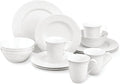 Lenox Dinnerware & Serveware, Porcelain Tableware, Opal Innocence Carved Style, 16-Piece Dinnerware Set