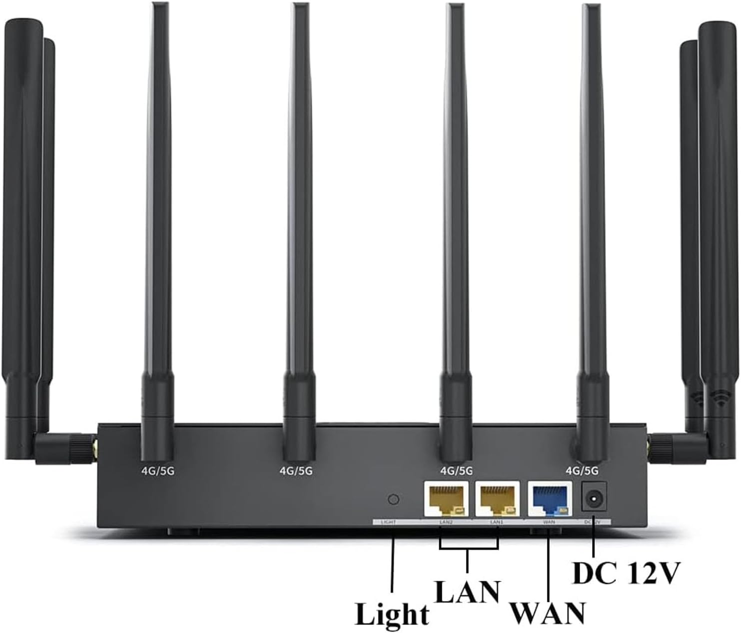 Bewinner 5G CPE Router with SIM Card Slot, WAN LAN Port, 4.67Gbps NR NSA SA WiFi 6 Router Dual Band Cellular Modem for Home Office Indoor Wireless Internet (US Plug)