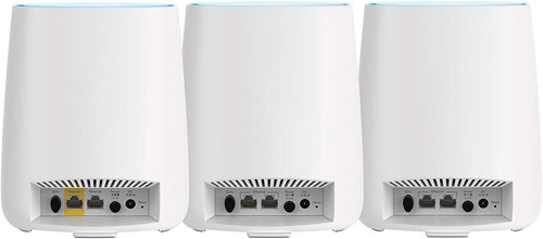 ---NETGEAR Orbi Ultra-Performance Whole Home Mesh WiFi System - WiFi router and two satellite extender with speeds up to 3Gbps over 6,000 sq. feet, AC3000 (RBK53)