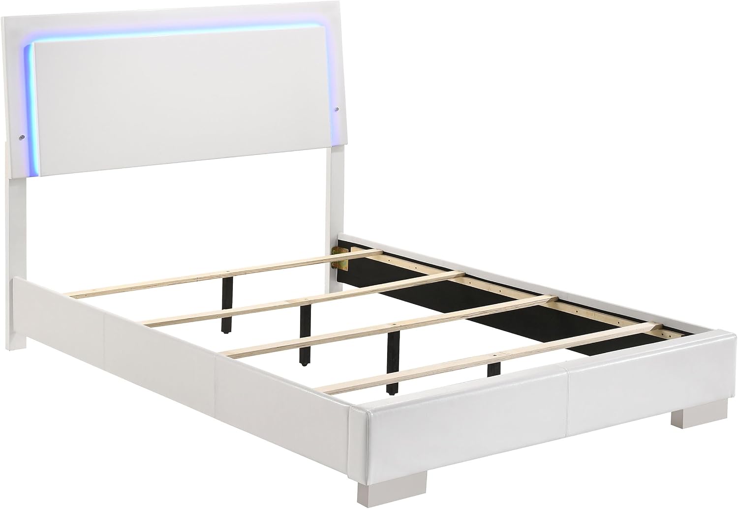 White High Gloss 5 Full Bedroom Set