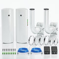 Wireless Bridge Point to Point Outdoor WiFi with Poles Included, Wireless Network Expansion Kit, High Speed 5G | 2 Units Bridge Kit Complete Pre-Configured - P2P 1000Mbps 5Km(2Pack)