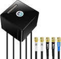 Maswell 2X2 5G MIMO 2X2 WIFI7 and GNSS Antenna 600MHz~8.0GHz Antenna Cellular 5G 4G LTE 3G WiFi6E UWB and GSM Screw Mount Cubic SMA Male RP SMA Plug Waterproof